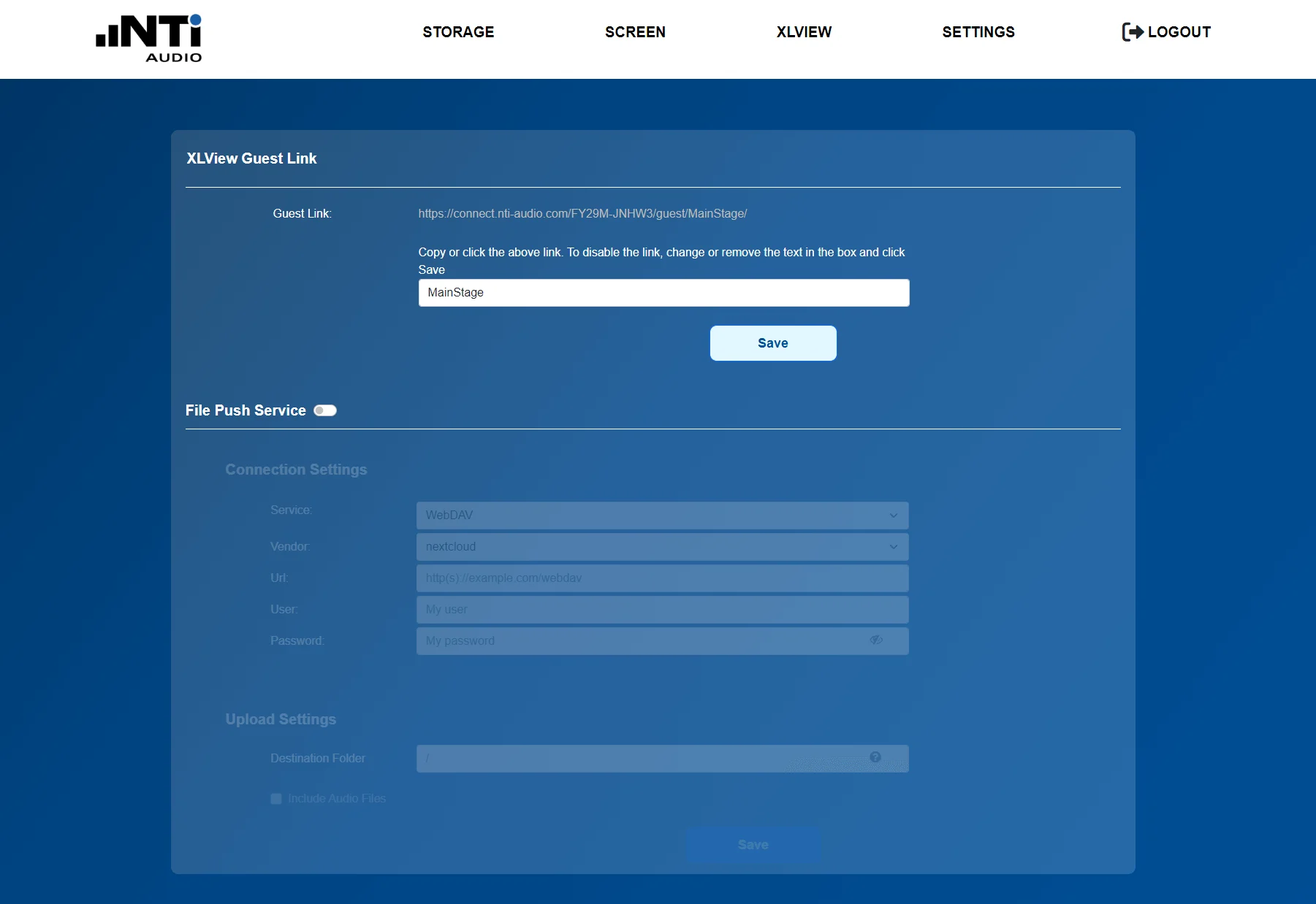 Guest Link Config